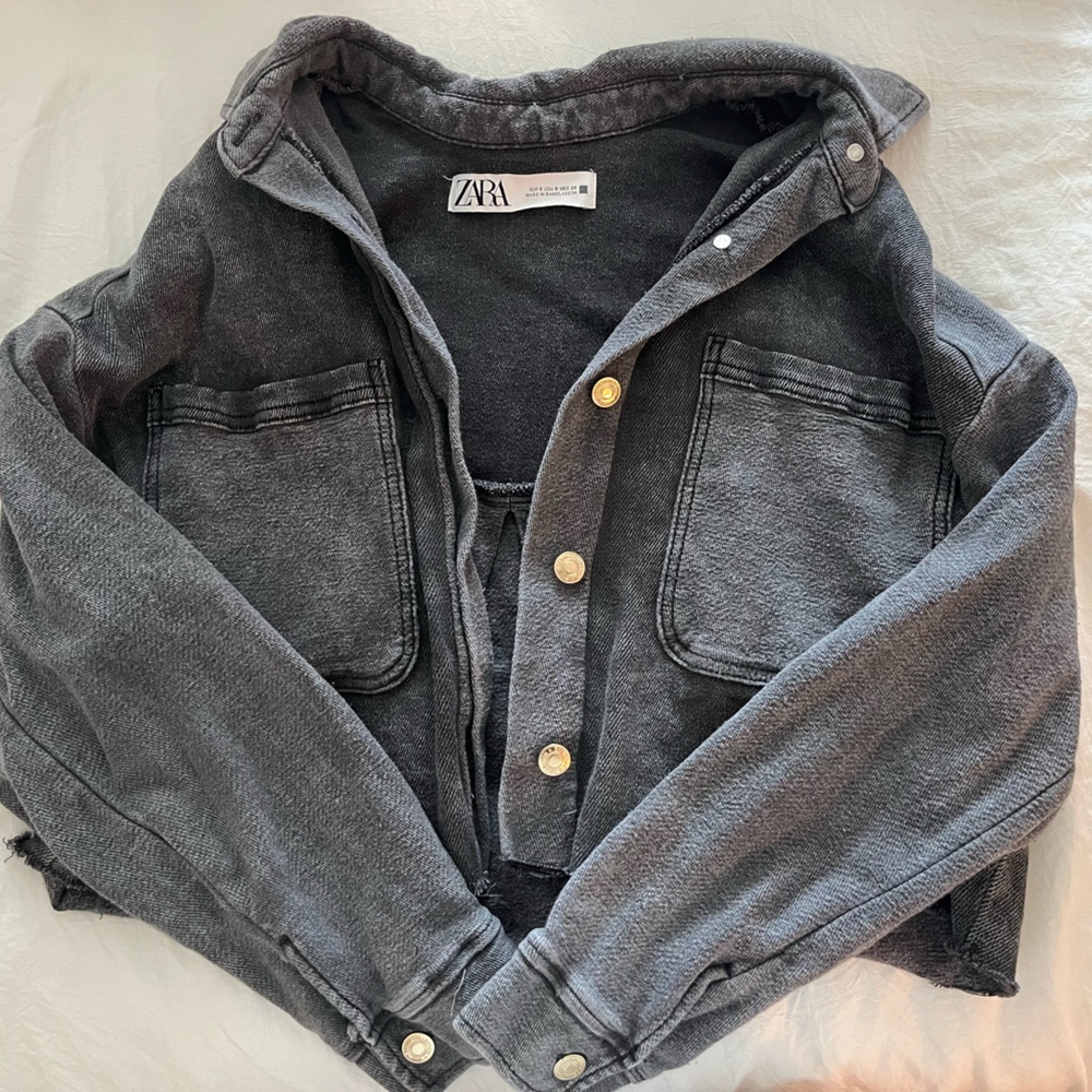 ZARA GREY DENIM JACKET